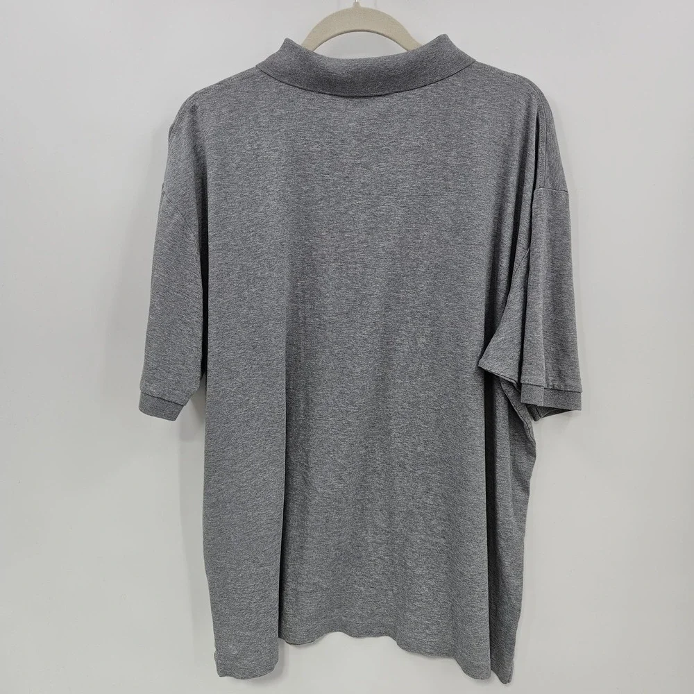 Polo Ralph Lauren Polo Shirt Men XXLT Gray Knit Short‎ Sleeve Flesh Pony Logo